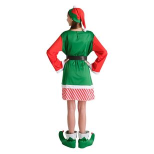 Jolly & Joy Adult Elf Woman Christmas Costume Multicoloured