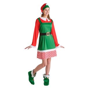 Jolly & Joy Adult Elf Woman Christmas Costume Multicoloured