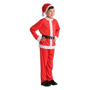 Jolly & Joy Kids Santa Christmas Costume Red 8 - 10 Years