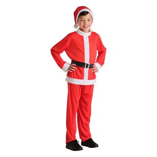 Jolly & Joy Kids Santa Christmas Costume Red 8 - 10 Years