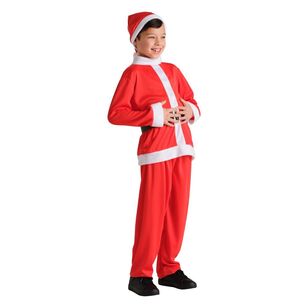 Jolly & Joy Kids Santa Christmas Costume Red 8 - 10 Years