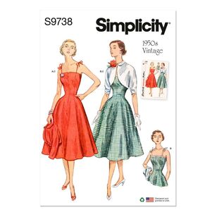 Simplicity Pattern S9738 Misses' Dresses and Jacket White