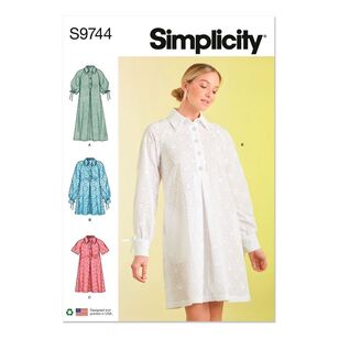 Simplicity Pattern S9744 Misses' Dresses White