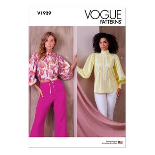 Vogue Pattern V1939 Misses' Top White