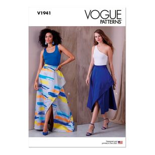 Vogue Pattern V1941 Misses' Skirts White
