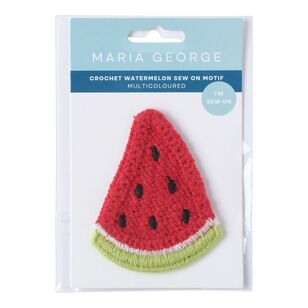 Maria George Crochet Watermelon Sew On Motif Multicoloured