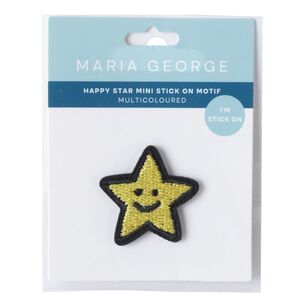 Maria George Happy Star Mini Stick On Motif Multicoloured