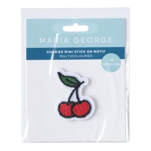 Maria George Cherries Mini Stick On Motif Multicoloured