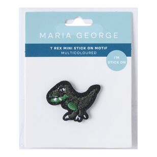 Maria George T-Rex Mini Stick On Motif Multicoloured