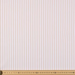 Yarn Dyed Stripe 145 cm Cotton Fabric Camel & White 145 cm