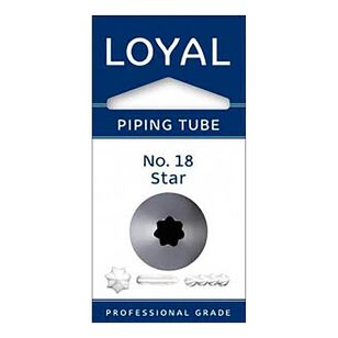 Loyal Open Star Piping Tube No. 18 Grey