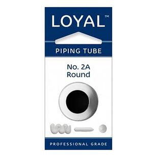 Loyal No.2A Stainless Steel Round Medium Piping Tip Grey