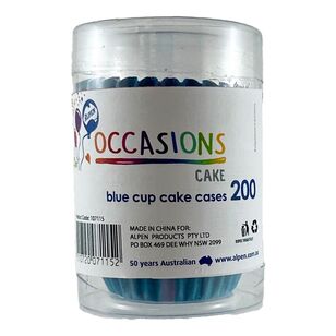 Alpen Cupcake Cases 200 Pack Blue
