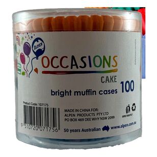 Alpen Muffin Cases 100 Pack Multicoloured