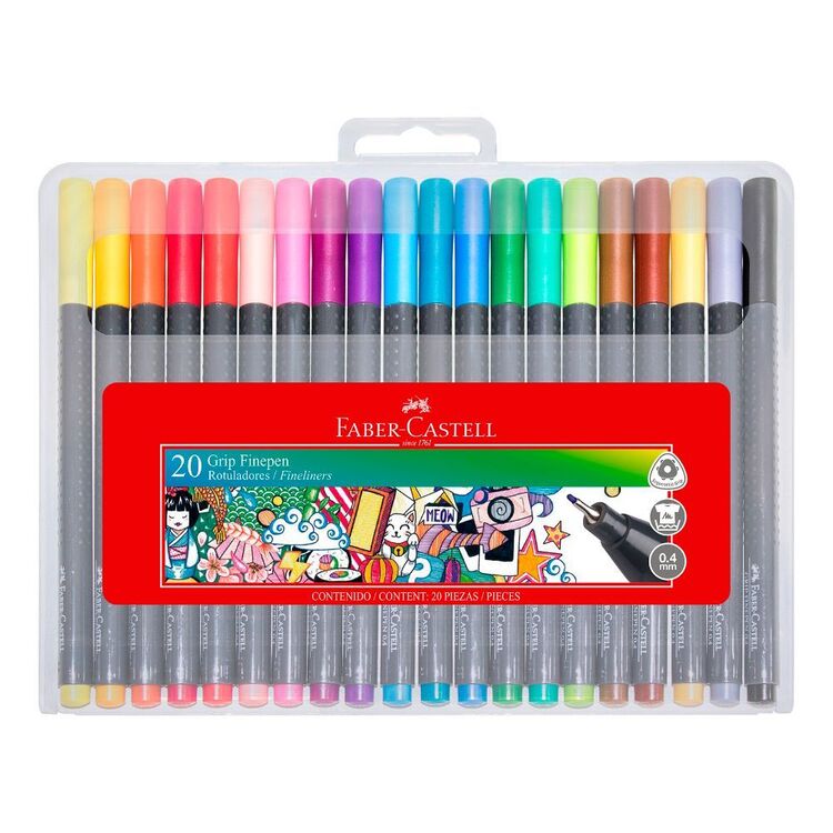 Faber-Castell Markers - Grip - 20 pcs - Multicoloured