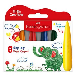 Faber Castell Little Creatives Grip Crayon 6 Pack Multicoloured