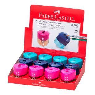 Faber Castell Double Hole Grip Sharpener Multicoloured