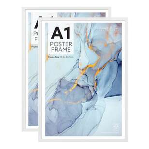 Cooper & Co 2 Pack A1 Poster Frame White A1