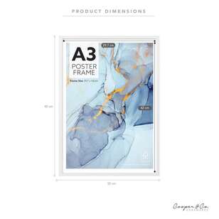 Cooper & Co 2 Pack A3 Poster Frame White A3