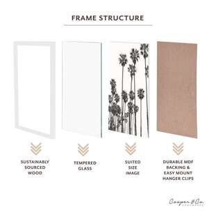 Cooper & Co 2 Pack Paradise A4 Wooden Photo Frames White A4