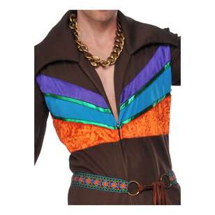 70's Guy Hippie Adult Costume Multicoloured Standard