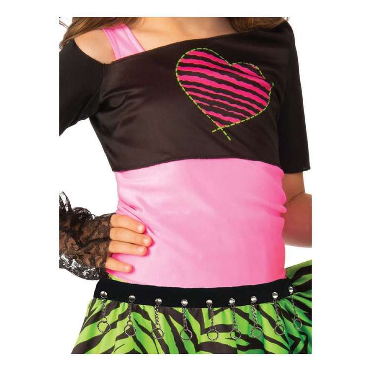 80s Material Girl Kids Costume Multicoloured Large