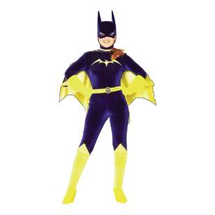 Warner Bros Batgirl Deluxe Adult Costume Black & Yellow X Small