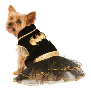 Warner Bros Batgirl Pet Tutu Dress Black & Gold