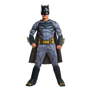 Warner Bros Batman Dawn Of Justice Deluxe Kids Costume Multicoloured 6 - 8 Years