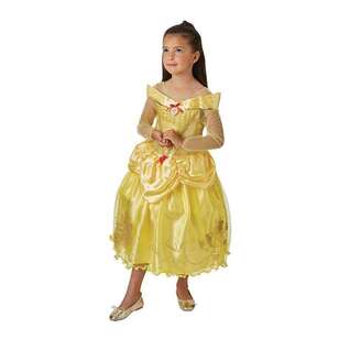 Disney Beauty and the Beast Belle Deluxe Kids Ball Gown Multicoloured Small