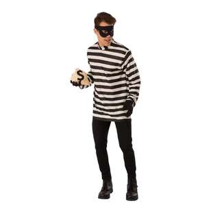Burglar Adult Costume Black & White