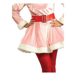 Elf Jovie Deluxe Adult Costume Pink & Red Standard