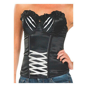 Warner Bros Catwoman Adult Corset Black & White