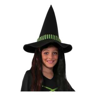 Lime Witch Kids Costume Black & Green