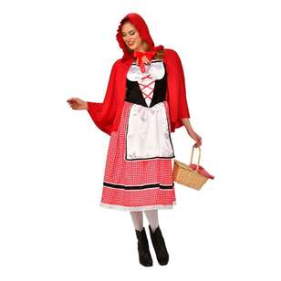 Little Red Riding Hood Adult Costume Multicoloured