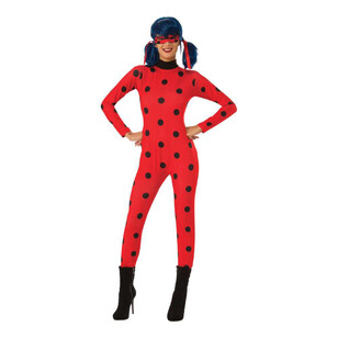 Zagtoons Miraculous Ladybug Adult Costume Red & Black
