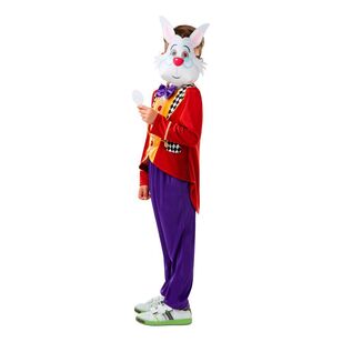 Disney White Rabbit Wonderland Kids Costume Multicoloured