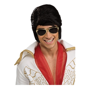 Elvis Adult Glasses Gold Adult