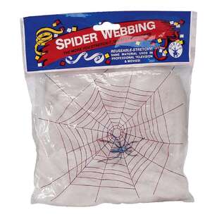 White Spider Webbing With Spiders White