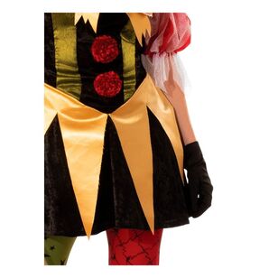 Evil Clown Lady Costume Multicoloured