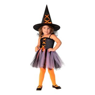 Witch Purple & Orange Kids Costume Purple & Orange Toddler