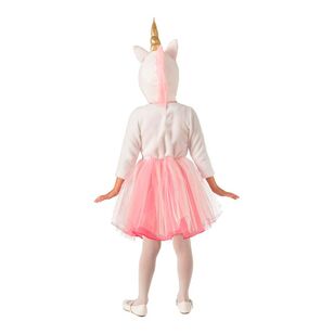 Pink Unicorn Princess Kids Costume Pink Small