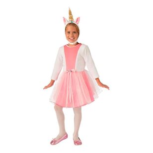 Pink Unicorn Princess Kids Costume Pink Small