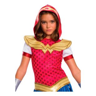 Warner Bros Wonder Woman Hoodie Kids Costume Multicoloured