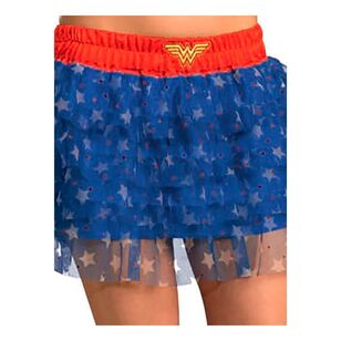 Wonder Woman Teen Skirt With Sequins Red & Blue Standard