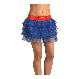 Wonder Woman Teen Skirt With Sequins Red & Blue Standard