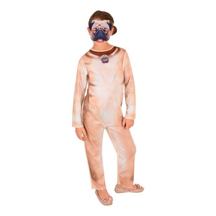 Pug Dog Kids Costume Brown