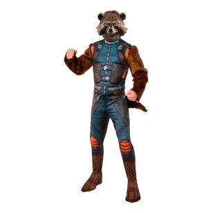 Disney Rocket Raccoon Deluxe Adults Costume Multicoloured