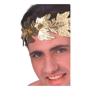 Roman Wreath Adult Headpiece Gold Adult
