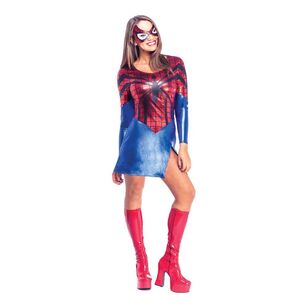 Disney Spider-Girl Adult Dress & Mask Blue & Red